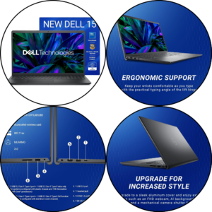 Dell 15 Laptop 14th Gen Intel Core 3 | 8GB RAM 512GB SSD | 120Hz FHD Display