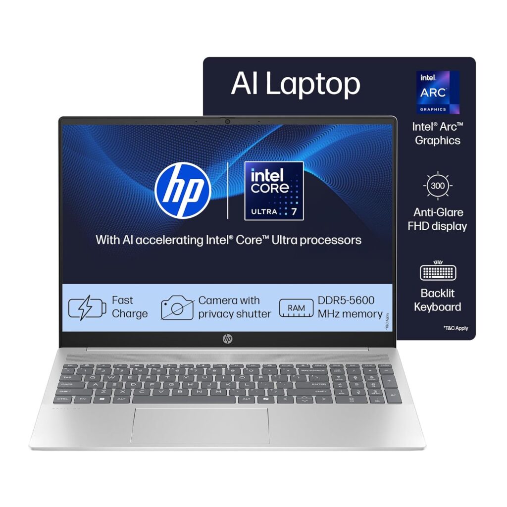 HP 14 AI, Intel Core Ultra 7 155H (16GB DDR5, 512GB SSD) FHD