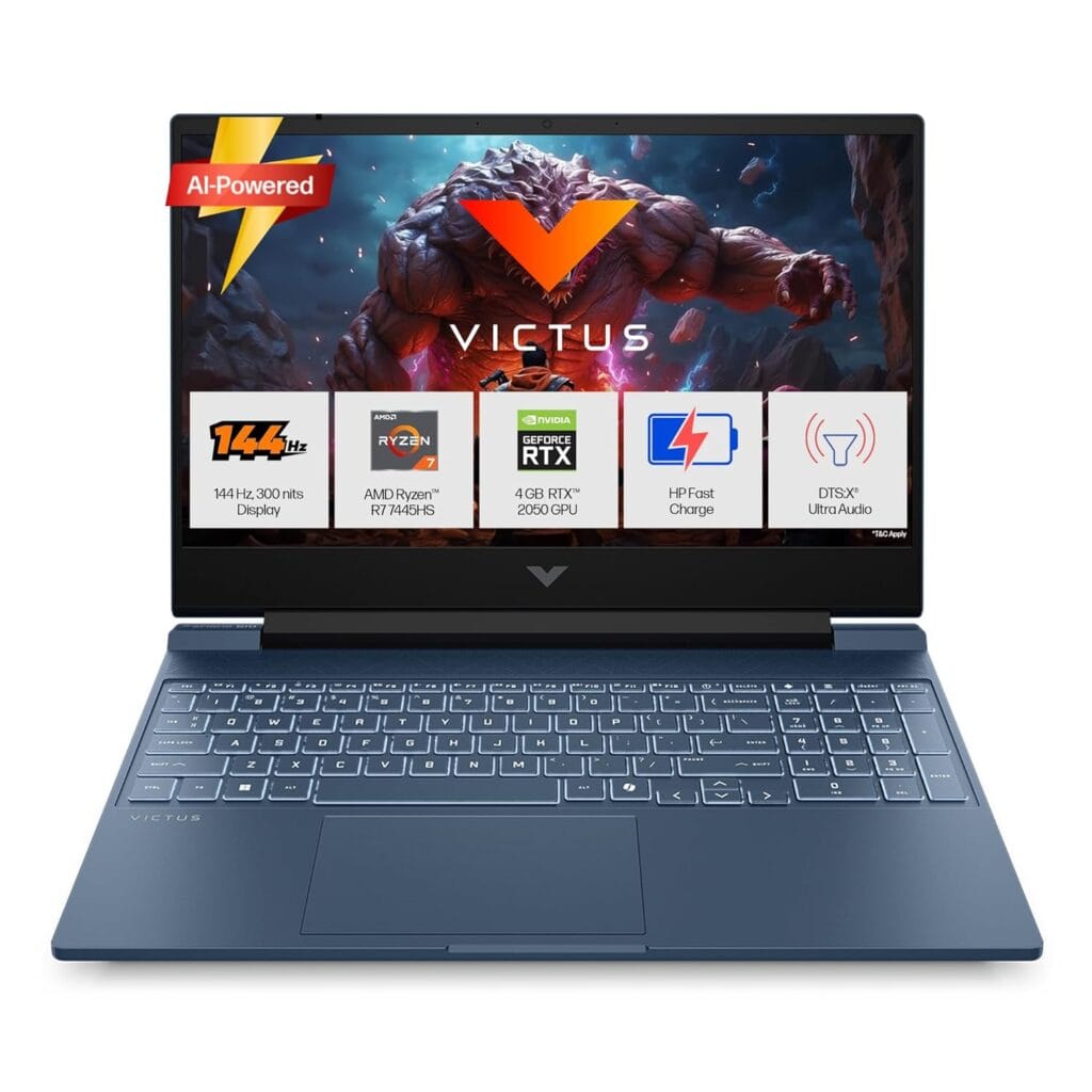 HP Victus gaming laptop, i5-14450HX RTX 3050 laptop, HP Victus 24GB RAM gaming laptop, gaming laptop under 1 lakh India, RTX 3050 6GB laptop India, 144Hz gaming laptop India, HP Victus price India 2026, laptop for gaming and video editing, HP gaming laptop India, budget gaming laptop RTX