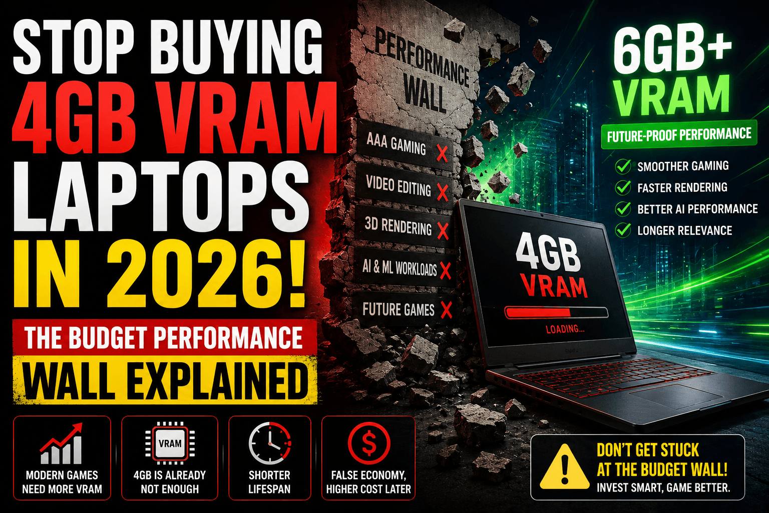 You are currently viewing Stop Buying 4GB VRAM Laptops in 2026: The Budget Performance Wall Explained
